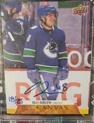 Olli Juolevi Hockey Cards 2020 Upper Deck Clear Cut Canvas Signatures Prices