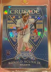 Ronald Acuna Jr. [Blue Ice] Baseball Cards 2018 Panini Chronicles Crusade Prices
