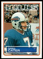 Greg Cater Football Cards 1983 Topps Prices