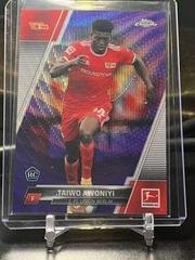 Taiwo Awoniyi [Purple Wave] #16 Soccer Cards 2021 Topps Chrome Bundesliga Prices