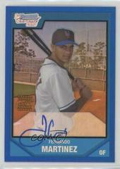 Fernando Martinez [Blue Refractor Autograph] Baseball Cards 2007 Bowman Chrome Prospects Prices