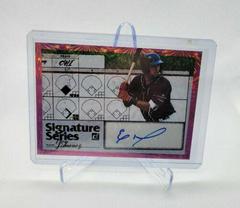 Eloy Jimenez [Pink Firework] #SS-EJ Baseball Cards 2019 Panini Donruss Signature Series Prices