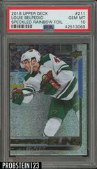 Louie Belpedio [Speckled Rainbow Foil] Hockey Cards 2018 Upper Deck Prices