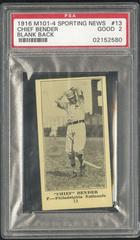 'Chief' Bender [Blank Back] #13 Baseball Cards 1916 M101 4 Sporting News Prices