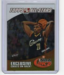 LeBron James #4 Basketball Cards 2006 Topps NBA 2K7 Prices