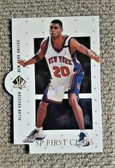 Allan Houston Basketball Cards 1998 SP Authentic First Class Prices
