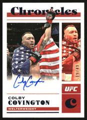 Colby Covington [Blue] #CS-CCV Ufc Cards 2023 Panini Chronicles UFC Signatures Prices