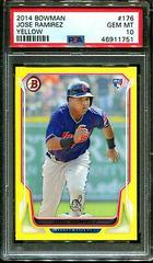 Jose Ramirez [Yellow] #176 Baseball Cards 2014 Bowman Prices