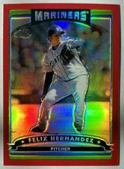 Felix Hernandez [Red Refractor] #148 Baseball Cards 2006 Topps Chrome Prices