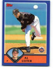 Al Leiter #151 Baseball Cards 2003 Topps Prices