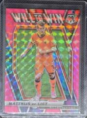Matthijs de Ligt [Pink Fluorescent] Soccer Cards 2021 Panini Mosaic Road to FIFA World Cup Will to Win Prices