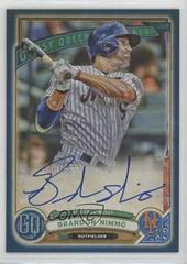 Brandon Nimmo [Indigo] Baseball Cards 2019 Topps Gypsy Queen Autographs Prices
