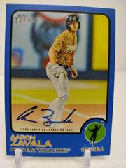 Aaron Zavala [Blue] Baseball Cards 2022 Topps Heritage Minor League Real One Autographs Prices