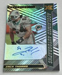 Zach Thomas #ACA-ZT Football Cards 2022 Panini XR Acclaimed Autographs Prices