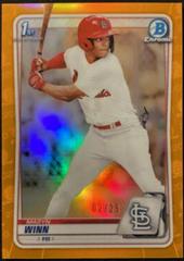 Masyn Winn [Orange Refractor] #BD-59 Baseball Cards 2020 Bowman Draft Chrome Prices