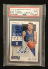 Luka Doncic [Ball at Waist Autograph] Basketball Cards 2018 Panini Contenders Prices