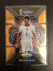 Bukayo Saka [Orange] Soccer Cards 2022 Panini Prizm World Cup Phenomenon Prices