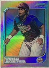 Torii Hunter [Refractor] #168 Baseball Cards 1997 Bowman Chrome Prices