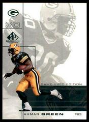 Ahman Green #37 Football Cards 2001 SP Game Used Prices