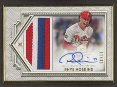 Rhys Hoskins Baseball Cards 2022 Topps Definitive Framed Autograph Patch Collection Prices
