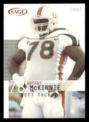 Bryant McKinnie #27 Football Cards 2002 Sage Prices
