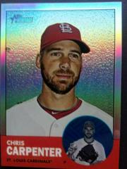 Chris Carpenter [Refractor] #HP87 Baseball Cards 2012 Topps Heritage Chrome Prices