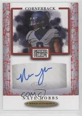 Nate Hobbs [Red] #A111 Football Cards 2021 Sage Premier Draft Autographs Prices