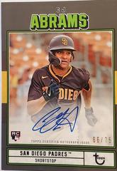 CJ Abrams [Black] Baseball Cards 2022 Topps Brooklyn Collection Autographs Prices