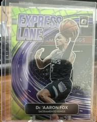 De'Aaron Fox [Lime Green] #14 Basketball Cards 2022 Panini Donruss Optic Express Lane Prices