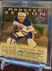 Connor McDavid [Gold] #MS-48 Hockey Cards 2023 Upper Deck Monster Season Prices