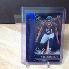Will Anderson Jr. [Blue] #RIS-3 Football Cards 2023 Panini Phoenix Rookie Rising Prices