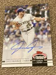 Aaron Ashby [Black Foil] Baseball Cards 2022 Stadium Club Autographs Prices
