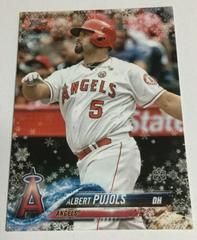 Albert Pujols [Metallic Snowflake] #84 Baseball Cards 2018 Topps Holiday Mega Box Prices