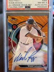 Wade Boggs [Orange Wave] #FA-WB Baseball Cards 2023 Topps Finest Autographs Prices