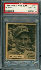 Al Lopez #131 Baseball Cards 1936 World Wide Gum Prices