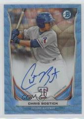 Chris Bostick [Chrome Blue Refractor] #CBO Baseball Cards 2014 Bowman Prospect Autograph Prices