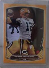 Aaron Rodgers [Rainbow Foil Gold] #11 Football Cards 2014 Bowman Prices