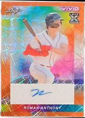 Roman Anthony [Laser] #BA-RA2 Baseball Cards 2023 Leaf Vivid Autograph Prices