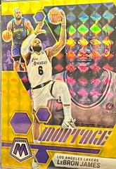 LeBron James [Gold] #3 Basketball Cards 2022 Panini Mosaic Montage Prices