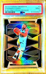 Stephen Curry [Orange] #3 Basketball Cards 2019 Panini Obsidian Prices