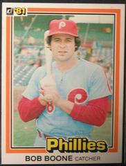 Bob Boone #262 Baseball Cards 1981 Donruss Prices