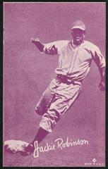 Jackie Robinson [Red Tint] Baseball Cards 1953 Canadian Exhibits Prices