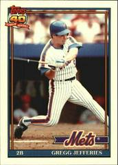 Gregg Jefferies #30 Baseball Cards 1991 Topps Tiffany Prices