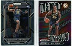 Bennedict Mathurin #19 Basketball Cards 2022 Panini Prizm Instant Impact Prices