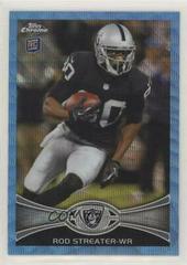 Rod Streater #BW-42 Football Cards 2012 Topps Chrome Blue Wave Refractor Prices