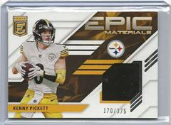 Kenny Pickett #5 Football Cards 2023 Panini Donruss Elite Epic Materials Prices