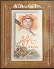 Joey Votto [Red Ink] #MA-JV Baseball Cards 2022 Topps Allen & Ginter Mini Autographs Prices