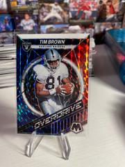 Tim Brown [White] #OS-12 Football Cards 2022 Panini Mosaic Overdrive Prices