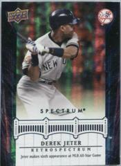 Derek Jeter #DJ75 Baseball Cards 2008 Upper Deck Spectrum Jeter Retrospectrum Prices