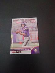 Kirk Cousins [Red] #4 Football Cards 2023 Panini Prestige For the Record Prices
